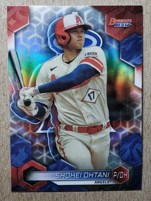 2023 Bowman's Best Refractor Shohei Ohtani #62 Los Angeles Angels - Image 1 of 2