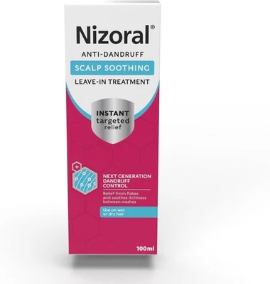Nizoral Scalp Soothing Leave-in Treatment,Proven to Sooth Scalp Irritation 100ml