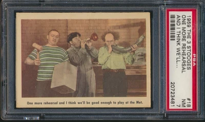 1959 FLEER THE 3 STOOGES #18 ONE MORE REHEARSAL... PSA 7 NM - Image 1 of 2