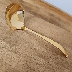 Oneida 1881 Rogers GOLDEN MONTINA Gold Electroplate Stainless GRAVY SCHÖPFKELLE SUPPE - Bild 1 von 6