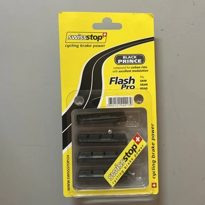 Skates Brake Racing Bicycle SwissStop Black Prince Flash Pro Road Bike Shoes - Image 1 of 2