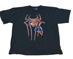 Spider-Man 2 T Shirt Mad Engine Marvel Mens XL Black 2014 Amazing Spider Man - Picture 1 of 4