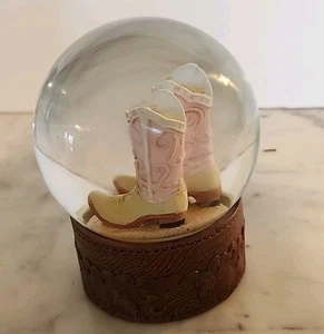 Cowboy Boots Glitter Snow Globe - Picture 1 of 6
