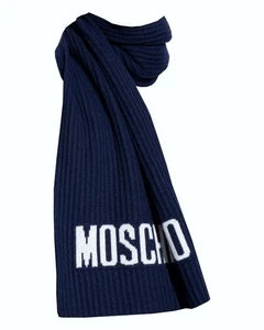 Moschino Schal Logo aus Wolle_Viskose und Kaschmir - Bild 1 von 2