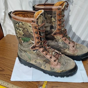 Vtg Danner Bainbridge USA 5900  Insulated CAMO Hunting Work Boots Mens Sz 11 👍 - Picture 1 of 6