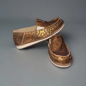NWOT ARIAT  Cruiser Copper Blanket Shoes Western Cowboy Women’s Size 9 Slip Ons - Picture 1 of 7