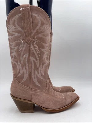 IDYLLWIND Women’s Charmed Life Western Boots Pointed Toe Pink Suede  Size 7 B - Image 1 of 4