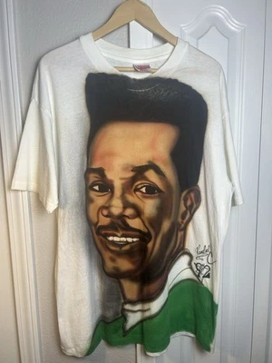 Camiseta De Colección Philadelphia Eagles Randall Cunningham Spray Brush Talla XL 90s Foto 1 de 4
