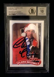 Chevy Chase National Lampoons Christmas Vacation Clark Griswold Autographed Card - Picture 1 of 1