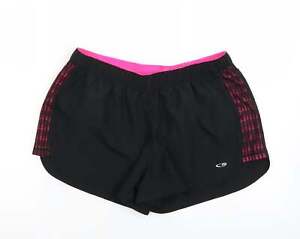 Champion Womens Black  Polyester Sweat Shorts Size L  Regular   