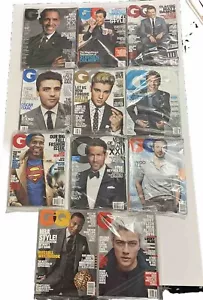 LOT Of 11 New GQ MAGAZINE OBAMA COLBERT DAMON REYNOLDS GOSLING - NEW/Sealed - Picture 1 of 12
