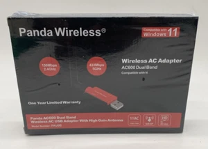 Panda Wireless® PAU0B AC600 Dual Band (2.4GHz and 5GHz) Wireless N USB Adapter - Picture 1 of 2