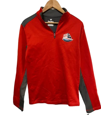 NWT NFL Fanatics Men’s Long Sleeve 1/4 Zip Tampa Bay Super Bowl LV Size Small Cover