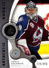 2005-06 Sp Game Used #203 Vitaly Kolesnik