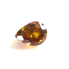 3.45Carat 100% Natural Sphalerite Slite Incluse Pear Faceted Gemstone
