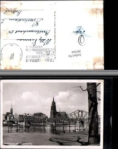 305564,Frankfurt am Main Teilansicht Eiserner Steg Kirche Dom - Bild 1 von 1