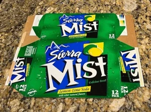 Insegna Cartone Porta Nebbia Sierra Vintage Confezione 12 Soda Limone Lime Pepsi 2003 - Foto 1 di 18