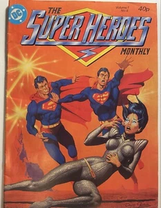 Vintage The Super Heroes Monthly #4 DC Comic Book Magazine UK 1981 - Picture 1 of 2