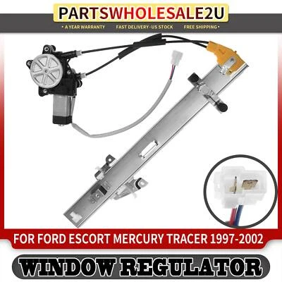 Front Right RH Power Window Regulator with Motor for Ford Escort Mercury Tracer - Image 1 of 4