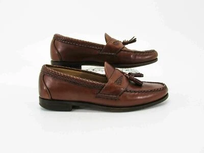 Zapato Allen Edmonds Hombre Maxfield Talla 8.5D Marrón Borla Mocasín Usado qp Foto 1 de 4