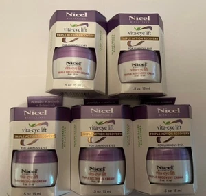 Lot of 5 Nicel Bioactives Vita-eye Lift Triple Action Recovery Cream Full-Size - Picture 1 of 3