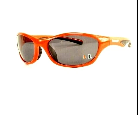 Miami Hurricanes Polarized Wrap Full Rim Sunglasses Unisex AND W/FREE POUCH/BAG Cover
