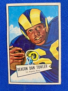 1952 Bowman Football SMALL - DEACON DAN TOWLER - 120 Rams - Picture 1 of 2
