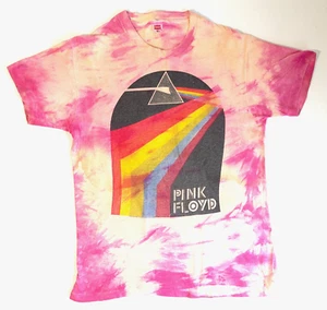 Vintage Original 1970's Pink Floyd Dark Side of the Moon Tie-Dye T-Shirt - Picture 1 of 10