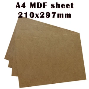 A4 Sheet MDF Medium Density Fibre Board 210mm x 297mm various thickness - Picture 1 of 1