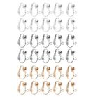 10 Pcs Clip-on Earring Clip Converter Components Findings for Non-Pierced Ears