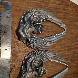 1 Zinn Schutzengel Ornamente Diamantschliff 3"x4" - Bild 1 von 3