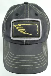 Vintage Dekalb Black Denim Trucker Hat Adjustable Hat Baseball Cap K-Brand - Picture 1 of 7