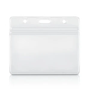 Venta al por mayor soporte para tarjeta de identificación horizontal de plástico transparente tamaño 4,75 x 4,25 pulgadas - Imagen 1 de 8