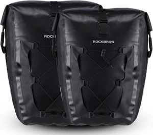 Bike Pannier Waterproof 27L Large Capacity Bike Bag Rear Rack Waterproof for Gro - Picture 1 of 7