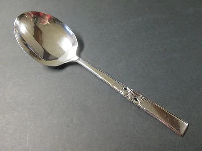 MORNING STAR Cuchara grande para servir o bayas 1948 placa de plata antigua sin monograma Foto 1 de 3