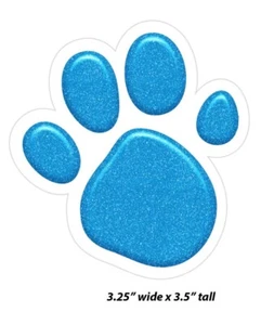 Blues Clues Paw Stickers Pack of 12 - Vinyl Stickers removable, Great for kids - Picture 1 of 2