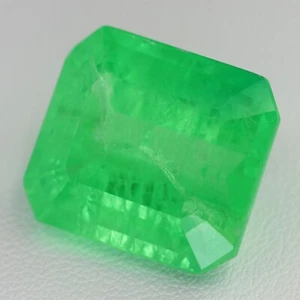 Octágono zafiro verde recristalizado como nuevo 18x16 cultivado en laboratorio - Imagen 1 de 7