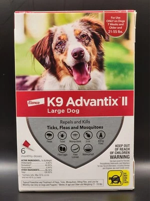  K9 Advantix II Flea Tick and Mosquito Prevention for Large Dogs - 25-55lbs - Image 1 of 2