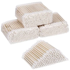 800 Count Double Tipped Cotton Swabs 3 Inch Pointed Tip Ear Swabs With Paper Sti - Picture 1 of 7