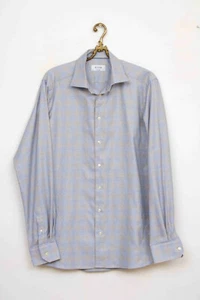 Herren ETON Blau Langarm Hemd Größe 41 / 16 Contemporary Fit ***7134 - Bild 1 von 6