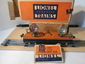 Vintage Lionel 820 O Gauge Prewar Dual Floodlight Searchlight Car Tested OB - Picture 1 of 22