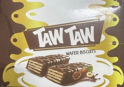 Taw Taw Premium Wafer Biscuits, 12 Pack Box, Filled Cream With Hazelnut - Image 1 of 2