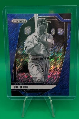 Lou Gehrig 2025 Panini Prizm Fotl Azul Brilhante /15 New York Yankees - Imagem 1 de 2