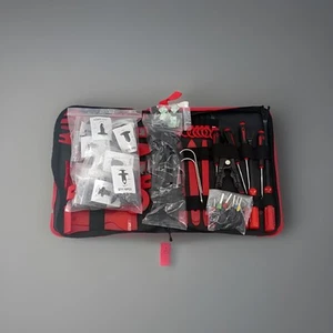 Rot 230tlg Auto Innenraum Universal Zubehör Einbausatz Kunststoff Tesla - Bild 1 von 7