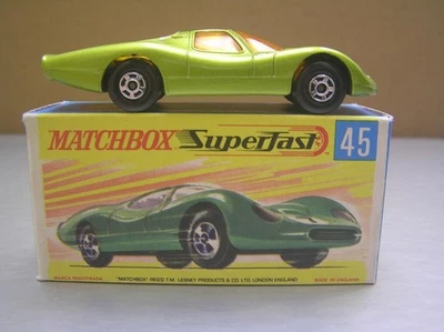 Matchbox Superfast MB45 Ford Group 6 metallic lime green Mint In Box Superb - Image 1 of 4