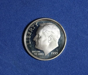 1993-S ROOSEVELT SILBER ONE DIME #P31511 - Bild 1 von 2
