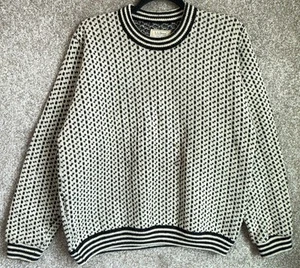 Vintage LL Bean Mens Norway Wool Birdseye Knit Crewneck Sweater Size XL - Picture 1 of 16