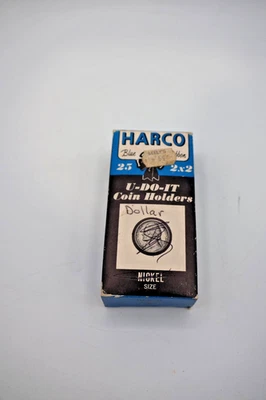 Vintage Harco Blue Ribbon U-Do-It Coin Holders Dollars Size in Nickel size box - Image 1 of 4