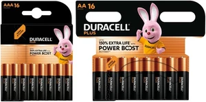 96 Duracell Plus Power Boost Batterien im 16er Blister (48x AA + 48x AAA) - Bild 1 von 1