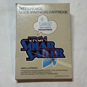 Intellivision Intellivoice Tron Solar Striker Complete Original Box & Overlays - Picture 1 of 3